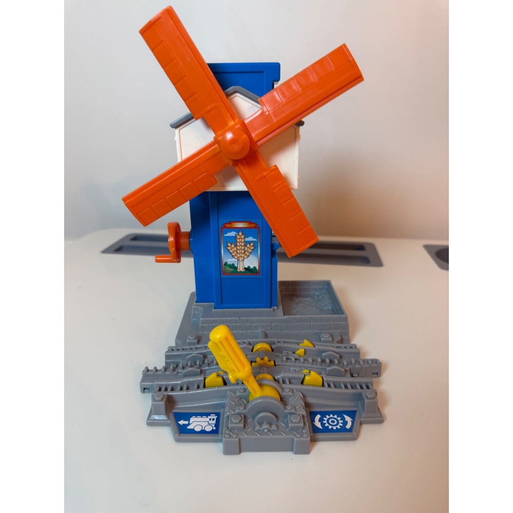 Fisher Price GeoTrax Toy Unisex OS Windmill Track Piece Blue Orange 2005